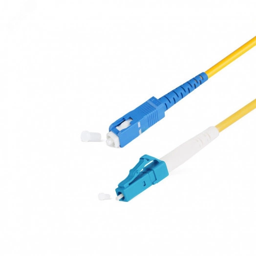 Шнур опт spc LC/UPC-SC/UPC 9/125 3.0мм 2м LSZH Желтый
