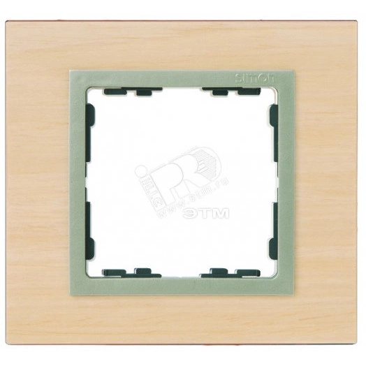 Рамка на 2 поста, S82N, клён - шампань (дерево)