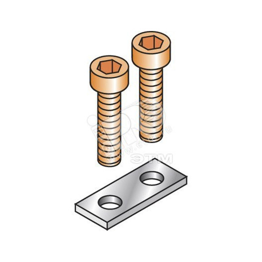 Перемычка с винтами СНс BJS551 2 полюса для D185/55