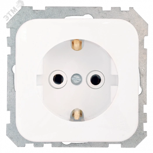 Беларусь Розетка в рамку с заземлением РС16-470