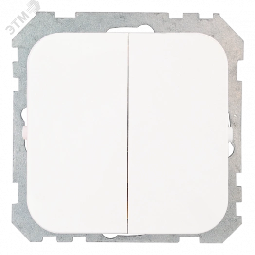 Беларусь Выключатель двухклавишный в рамку С56-476