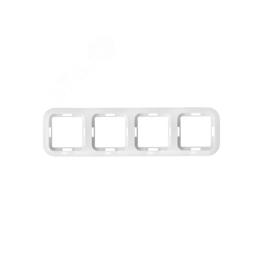 Беларусь Рамка 4 поста белая скрытый монтаж