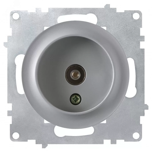 Розетка антенная TV, цвет серый (серия Florence)