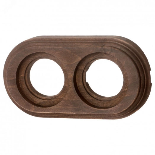 Лизетта Рамка 2 постовая для открытой проводки (Старое дерево на бревно 200мм)