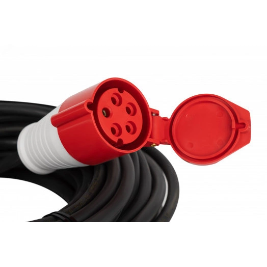 Удлинитель силовой IND380-U-1e-5x2,5-50m-IP44 на 380В в бухте 1 розетка CEE 5P 50м КГ 5х2,5 32A IP44