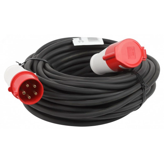 Удлинитель силовой IND380-U-1e-5x2,5-30m-IP44 на 380В в бухте 1 розетка CEE 5P 30м КГ 5х2,5 32A IP44