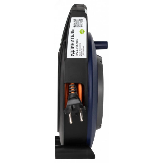 Удлинитель силовой BPx-4-2x0,75-20m в закрытом корпусе без заземления с выключателем 4 розетки 20м ПВС 2x0,75мм2 6А