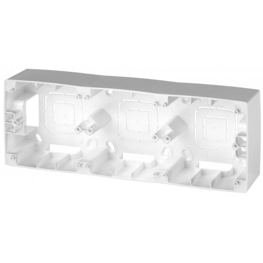 Коробка наклад. монтажа 3 поста, Эра12, алюминий (5/50/400) 12-6103-03