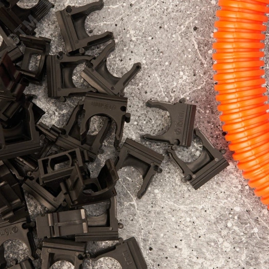 Металлорукав в ПВХ изоляции МРПИнг-22 (бухта 50 м/уп.) с зондом, черный, REXANT