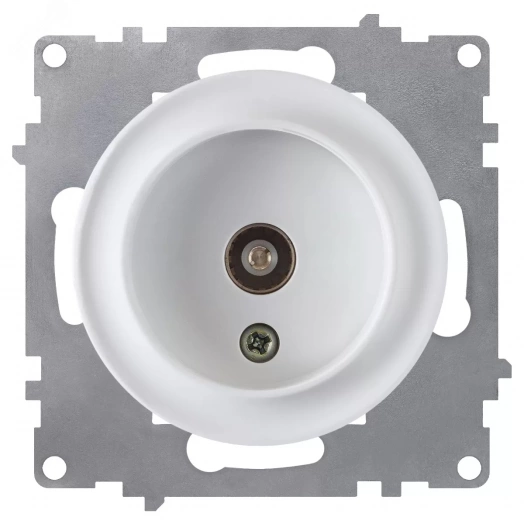 Розетка антенная TV, цвет белый (серия Florence)