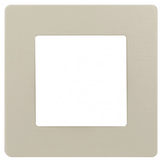 Рамка для розеток и выключателей Серия 12 12-5101-02 на 1 пост, Сатин, слоновая кость