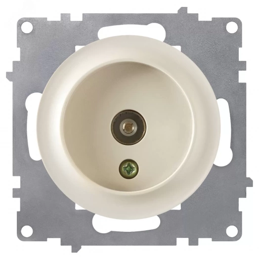 Розетка антенная TV, цвет бежевый (серия Florence)