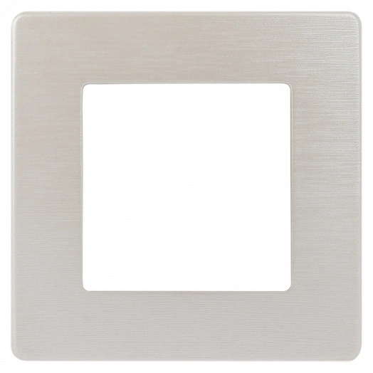 Рамка для розеток и выключателей Серия 12 12-5101-15 на 1 пост, Сатин, перламутр