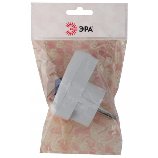 Вилка с/з с выключателем 16A белая Vx5-W (24/384/3072)