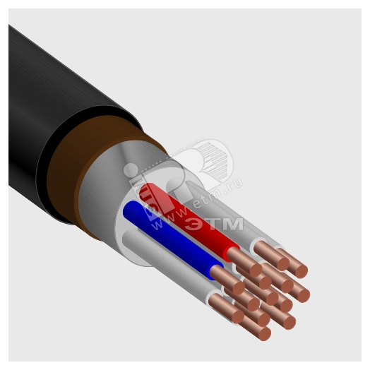 Кабель контрольный КВББШвнг(А)-LS 5х1.5 ТРТС