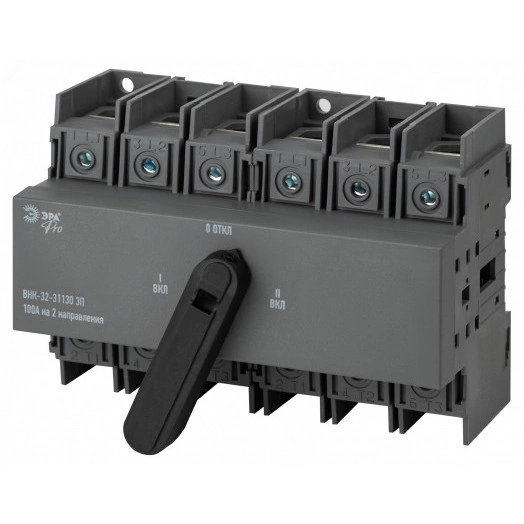 Выключатель-разъединитель ВНК-32-31130 PRO mvr30-3-100E 3П 100А на 2 направления с фронтальной рукояткой управления