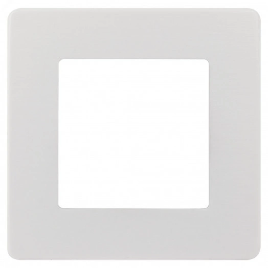 Рамка для розеток и выключателей Серия 12 12-5101-01 на 1 пост, Сатин, белый