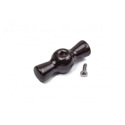 Ручка выключателя, керамика, цвет коричневый