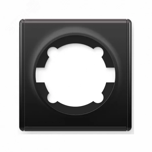 Рамка одинарная, цвет чёрный (серия Florence)