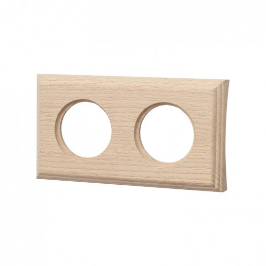 Шедель Рамка 2 постовая для скрытого монтажа (Натурэль на бревно 240мм)
