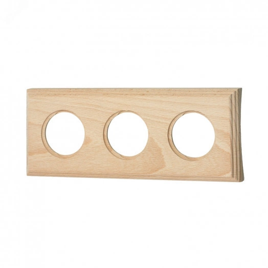 Шедель Рамка 3 постовая для скрытого монтажа (Натурэль на бревно 280мм)