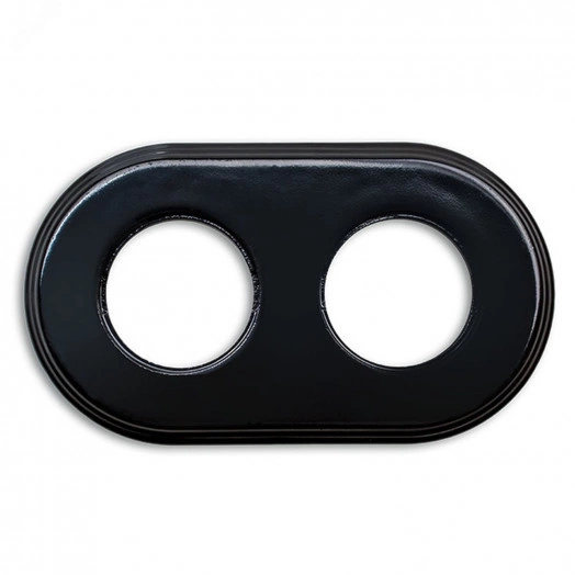 Лизетта Рамка 2-х постовая, керамика, цвет черный