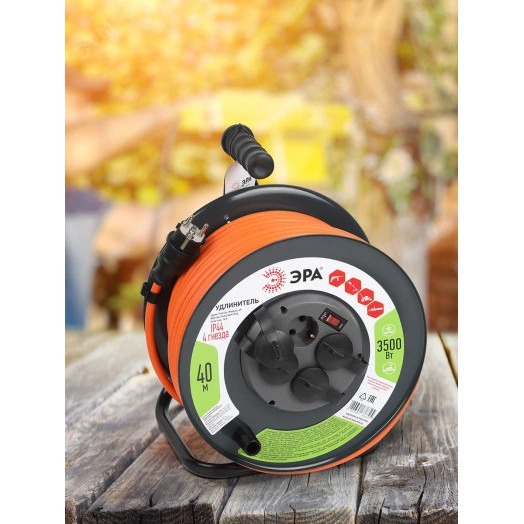 Удлинитель силовой IND380-U-5e-5x2,5-5m-IP44 380В на каучуковой колодке 5 розеток 1xCEE 5P/4xSCHUKO 5м КГ 5х2,5