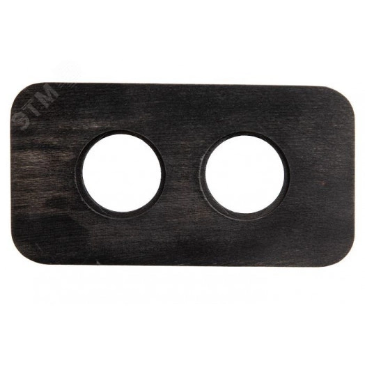 Шедель Рамка 2-х постовая (Угольно-черный) скрытый монтаж BF5