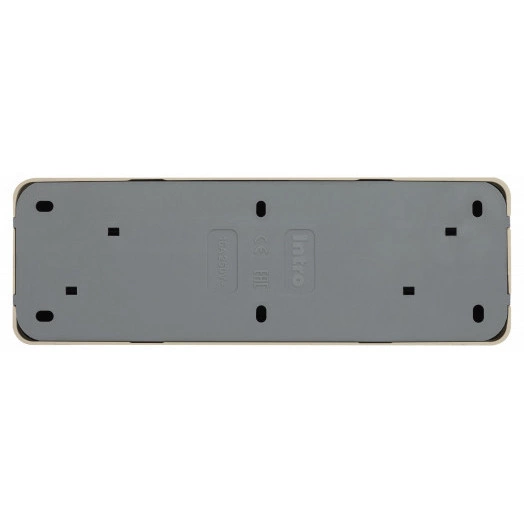 Розетка Intro Quadro 2-208-02 с заземлением четырехместная 4х2P+E, 16А-250В, IP20, ОУ, слоновая кость
