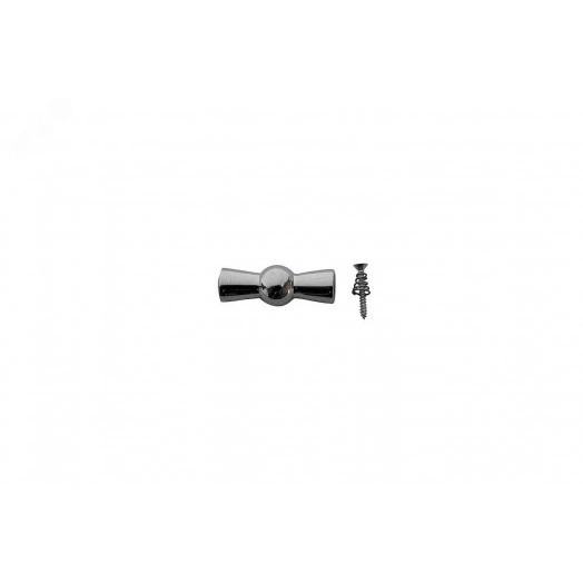 Ручка выключателя, металл, цвет хром