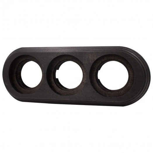 Лизетта Рамка 3 постовая (Угольно-черный на бревно 220мм)