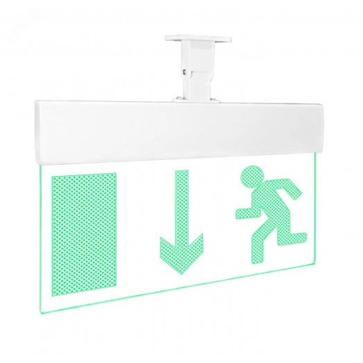 Оповещатель световой Молния-12 Ультра Человек влево стрелка вниз в дверь зеленые светодиоды