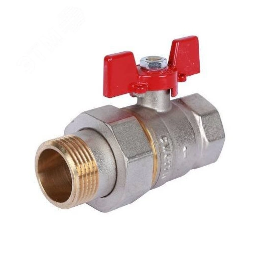 Кран шаровой с американкой 1 1/2 ВН/НР, ручка бабочка