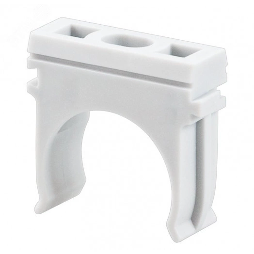 Крепеж-клипса для трубы 40 мм, серая (30 шт./уп.), REXANT