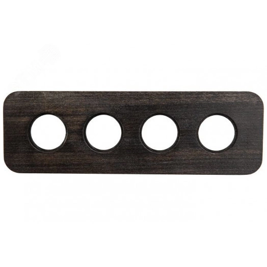 Шедель Рамка 4-х постовая (Угольно-черный) скрытый монтаж BF5