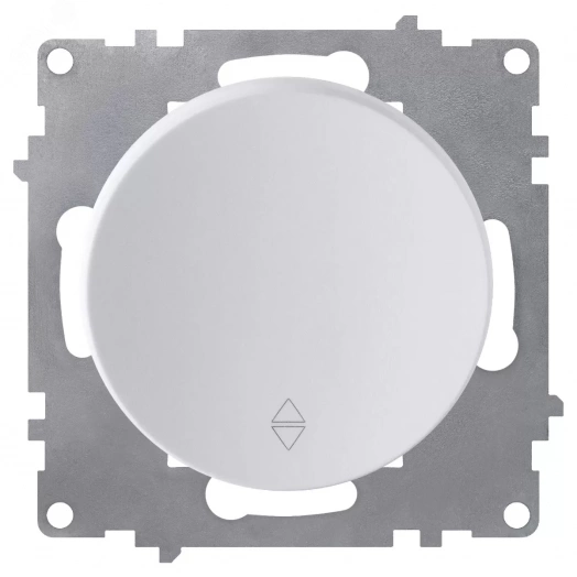 Переключатель одинарный, цвет белый (серия Florence)