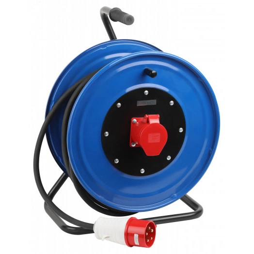 Удлинитель силовой IND380-RM-1e-5x4-10m-IP44 на 380В на катушке 1 розетка CEE 5P 10м КГ 5х4 32A IP44