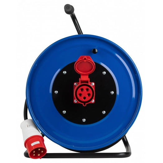 Удлинитель силовой IND380-RM-1e-5x4-10m-IP44 на 380В на катушке 1 розетка CEE 5P 10м КГ 5х4 32A IP44