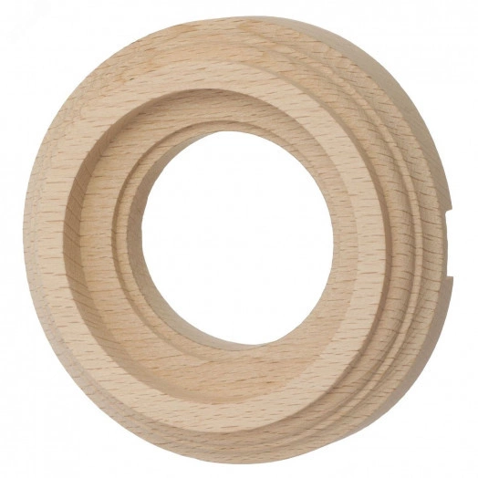 Лизетта Рамка 1 постовая для открытой проводки (Натурэль на бревно 280мм)