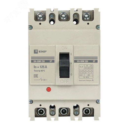 Выключатель автоматический ВА-99М 250/125А 3P 35кА