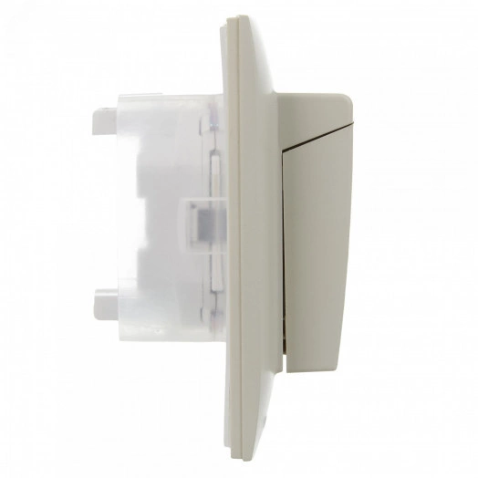 SKANDY Розетка 2-местная и крышкой 16А в сборе IP44 SK-R12B бежевый IEK