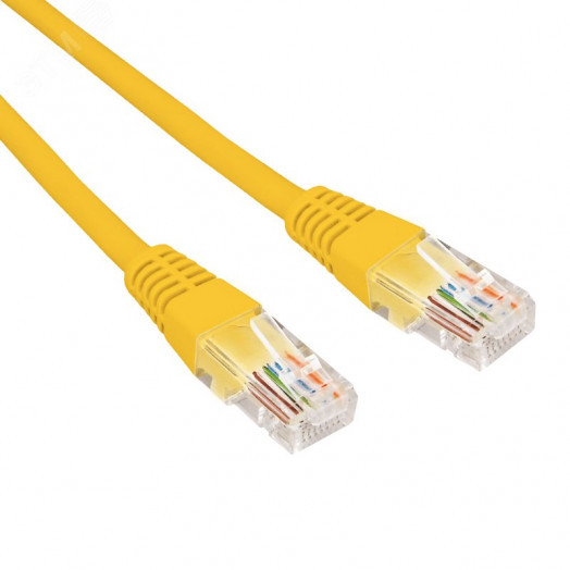 Патч-корд U/UTP, CAT 5e, RJ45-RJ45, 26AWG, LSZH, желтый, 3м,