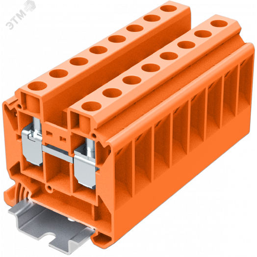 Клемма TU 1-1 винтовая сечение 16 мм. кв., оранжевая