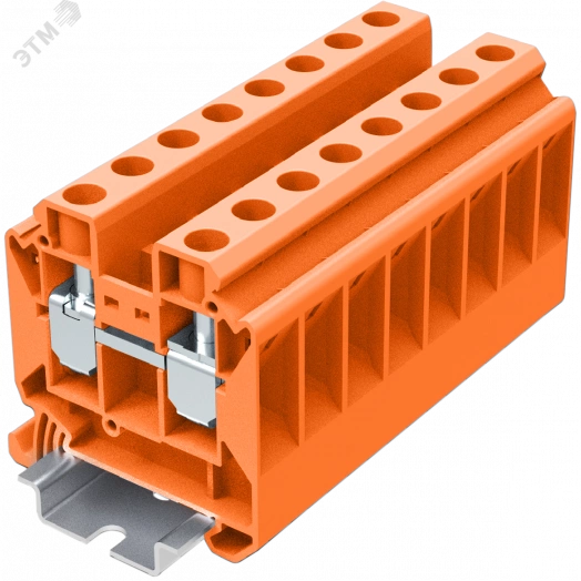 Клемма TU 1-1 винтовая сечение 16 мм. кв., оранжевая