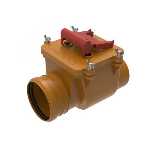 Клапан обратный 110 мм для наружной канализации с заслонкой из нержавеющей стали ТП-85.100.S