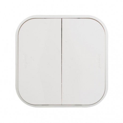 Выключатель 2-кл. ОП Quteo 10А IP20 10AX бел. Leg 782202 Выключатель 2-кл. ОП Quteo 10А IP20 10AX бел. Leg 782202