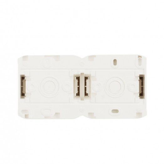 Розетка 2-м ОП Quteo 16А IP44 250В 2х2P+E с заземл. защ. шторки с крышкой бел. Leg 782323