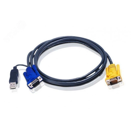 Кабель KVM VGA, PS/2, USB, 6 м.