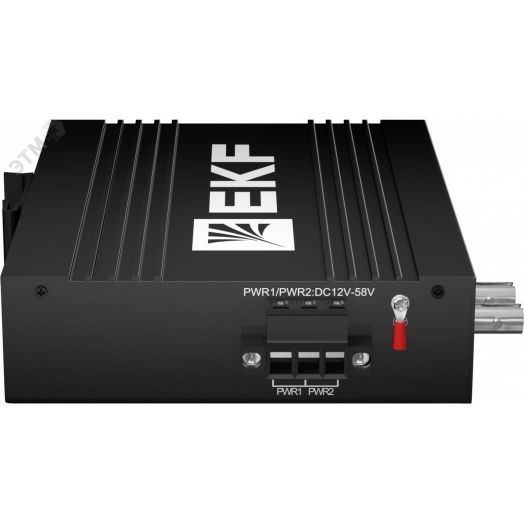 Медиаконвертер 10/100Base-TX в 100Base-X, разъем ST, двойное одномодовое оптоволокно, 1550нм TSX