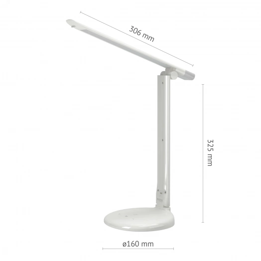 Светильник настольный светодиодный сетевой TL-10DR-W ( 10 W), белый